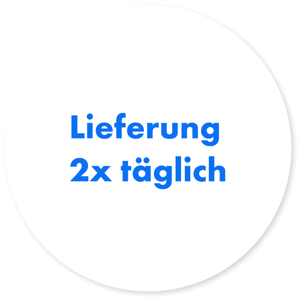 Lieferung 2 mal täglich im Nora Zentrum Harz